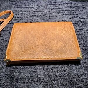 Tan/Light Brown Clutch Or Shoulder Hand Bag